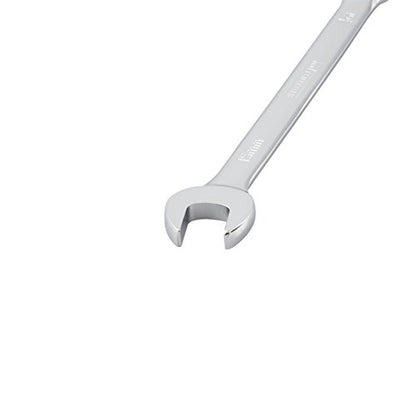 Steelman Pro 15-Piece Metric 6-Point Combination Wrench Set for Mechanics, Chrome Vanadium Alloy Steel, Angled Ends, Storage Rack Included - size: 15-piece