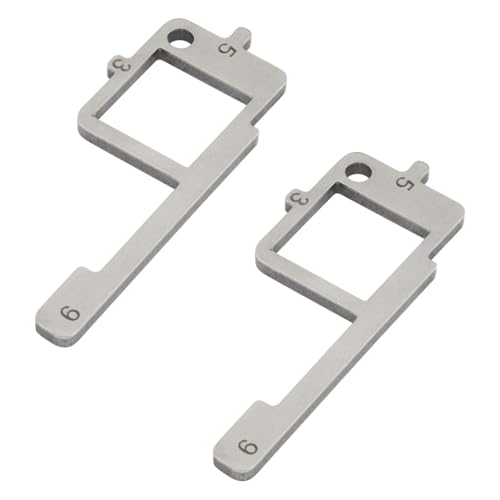 Ziyuan Truck Pre-Trip Inspection Tool 4-in-1 Tire Tread Depth & Brake - 2 Pack | Truck Inspection Tool for Checking Tire Tread Depth, Brake Lining Thickness, Brake Stroke, and Windshield Damage - color: 2 pack