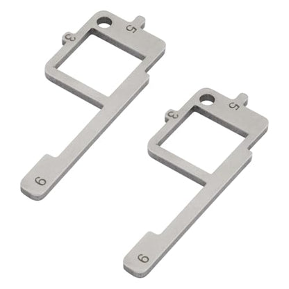 Ziyuan Truck Pre-Trip Inspection Tool 4-in-1 Tire Tread Depth & Brake - 2 Pack | Truck Inspection Tool for Checking Tire Tread Depth, Brake Lining Thickness, Brake Stroke, and Windshield Damage - color: 2 pack