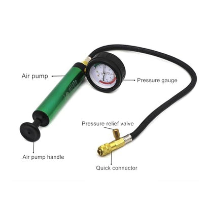 Coolant System Vacuum Refill Kit – Radiator Pressure Leak Tester with Antifreeze Filler Tool for Most Vehicles, 15-Piece Automotive Cooling System Test and Fill Set