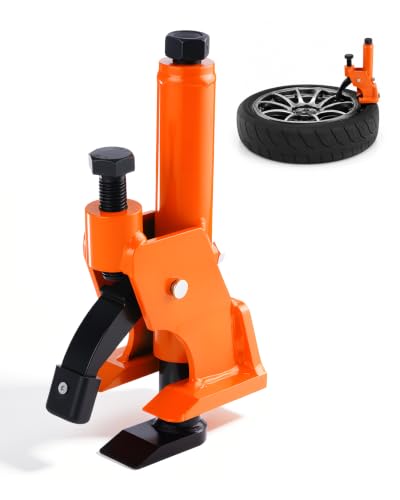 Manual Tire Bead Breaker, 38"-42" Tires Changer Tool with Rubber Pad, Protect Aluminum Alloy Hubs, Tire Repair Tool for Car Truck Tractor Mower ATV RV Orange