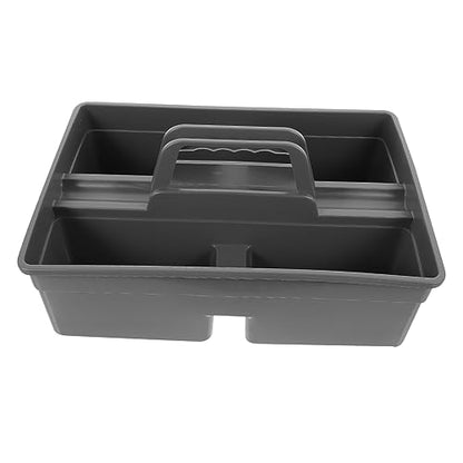 Uonlytech Portable Hand-held Cleaning Tool Organizer for Home Sturdy Storage Box with Handle for Cleaning Supplies and Car Repair Tools for Kitchen Bathroom and Pantry Organization
