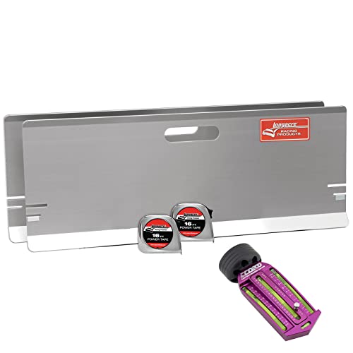 Speedway Motors Alignment Kit with Magnetic Caster & Camber Suspension Gauge, Aluminum Toe-in Plates, Carry Case, Precision Wheel Geometry Tool for Front End Setup