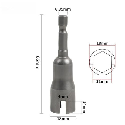 2PCS Power Wing Nut Driver Set, Wing Nut Drill Bit Socket Wrenches Tools Set,1/4" Quick Connect Hex Shank for Panel Wing Nuts, Screws Eye, C Hook Bolt,Q-Hanger,Wire Twisting