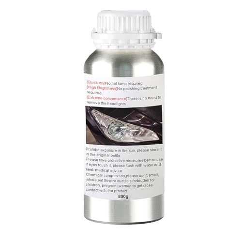 800g Headlight Restoration Refill Liquid, Car Headlight Lens Polish Repair Liquid, Headlight Polish Cleaner for Repair Yellowing, Scratches, Oxidation,Blurring - size: Medium