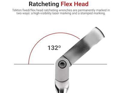 TEKTON Long Fixed/Flex Head Ratcheting Box End Wrench Set | WRB95304 - size: 19-Piece (1/4-1 in.), style: Modular Wrench Organizers