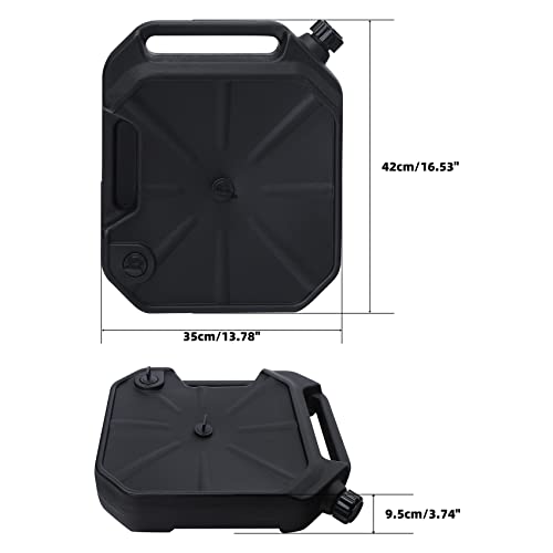 XMT-MOTO ABS Low Profile Oil Drain Pan Change Storage Container Off-Road ATV UTV Motorcycle 2 Gal. Home Garage - color: Black- for ATV UTV