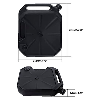 XMT-MOTO ABS Low Profile Oil Drain Pan Change Storage Container Off-Road ATV UTV Motorcycle 2 Gal. Home Garage - color: Black- for ATV UTV