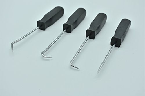 4Pcs Mini Precision Pick Hook Set O Ring Oil Seal Gasket Puller Remover Tool, Hook and Pick set