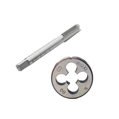 M10 x 1.0 Left Hand Metric Tap and Die Set, High Speed Steel Threading Kit for Reverse Thread Repair and Machining - size: M10 x 1.0