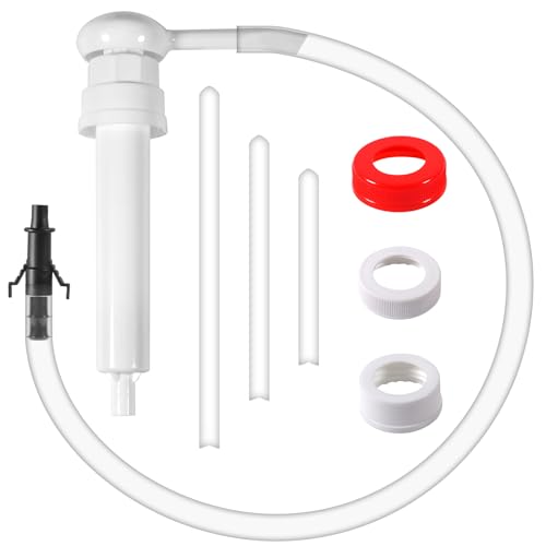 Fluid Pump for Gallon Bottles, 4 Size Cap Adapters (38/40/43/50mm) + Extension Tubes, Wide-Mouth Quart Compatible， Antifreeze with This 30cc Hand Pump(Not for Standard Quart) - color: 30cc 1 pack