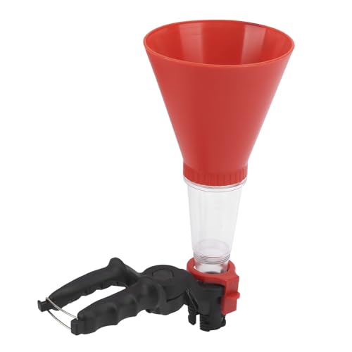 Engine Oil Funnel Kit, 3Pcs Universal Anti Static Engine Oil Funnel Tool, Spill Proof Labor Saving Automotive Funnels Set for Car, Easy to Use 1 Person Design (Red) - color: 1#
