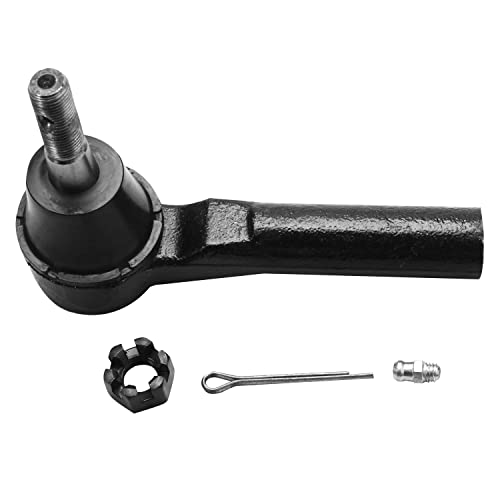 Detroit Axle - Front Steering Knuckles & Wheel Hub Bearings Outer Tie Rod Ends Replacement for Jeep Patriot Compass Dodge Caliber - 4pc Set - size: 4SU48611/Kit