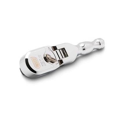 GEARWRENCH 3/8" Drive 120XP Full Polish Chrome Stubby Flex Head Teardrop Ratchet | 81212XP - style: Stubby Flex Head