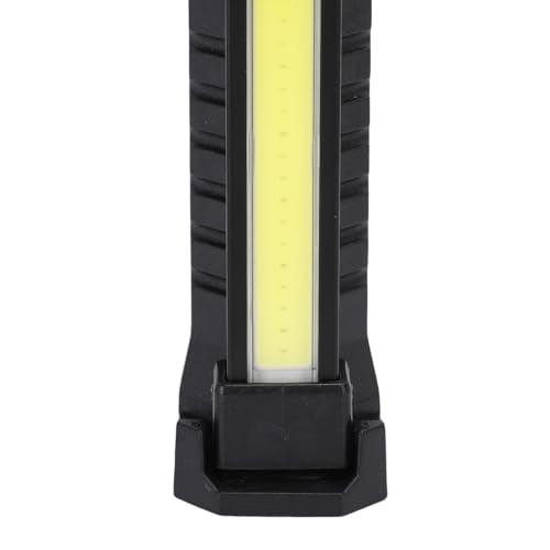 Keenso Magnetic Work Light with 360 Degree Rotation, 5 Modes and Retractable Hook, with Built in 1200mAh Battery and Type C Charging, for Mechanics, Car Repair, Garage and Emergency Use (Black)