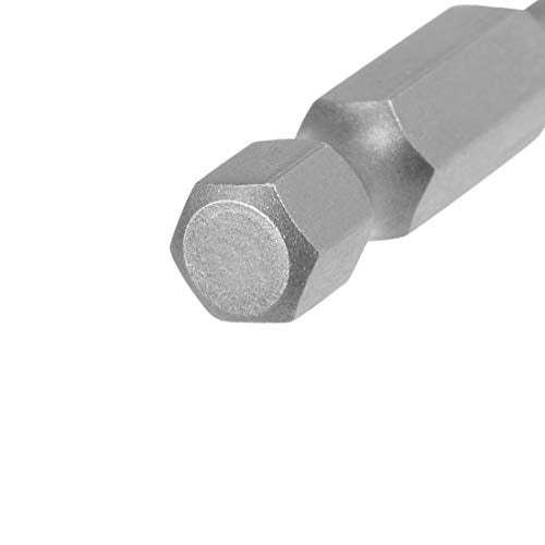 uxcell 3 Pcs H6 (6mm) Ball End Screwdriver Bits, S2 Steel Magnetic 2.6 Inch Long Drill Bit with 1/4 Inch Hex Shank - style: H6