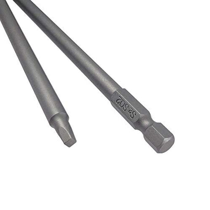 Wolfride 10pcs Square Head Bits #2 Square Drive Bit Set 1/4-Inch Shank Tip Bit #2 Long Magnetic Square Head Screwdriver Bits 5.9 Inch Length - style: SQ2 Head