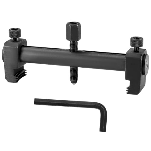 QWORK Universal Ribbed Drive Pulley Crankshaft Remover Tool Puller with Low Profile Arms for Restricted Engine Bays – 6.3” Max Jaw Opening