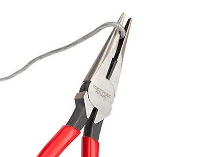 TEKTON 8 Inch Long Nose Pliers | PGF10008 - [Old Version] - color: Serrated Jaw, size: 8 Inch Straight