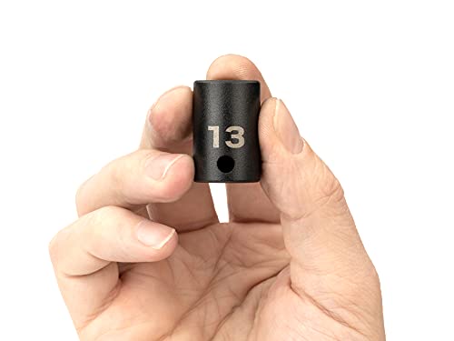 TEKTON 3/8 Inch Drive x 13 mm Shallow 6-Point Impact Socket | SID12113 - size: 13 mm, style: Shallow