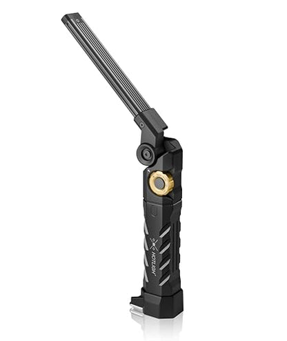 HOTLIGH ZF7885 5000mAh Rechargeable Work Light - 1500 LM Magnetic Flashlight, 4 Mode Mechanic Light with 395nm UV Lighting for Auto Repair, Outdoor Tasks, Fathers Day, Gifts for Men