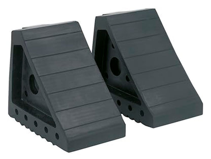 Sealey Wc01 Rubber Wheel Chocks 2.2Kg - Pair - size: 1.8kg