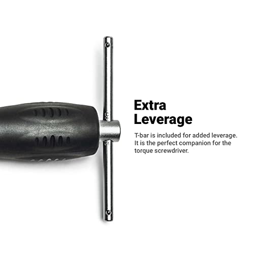 Capri Tools CP21075 Certified Limiting Torque Screwdriver Set, Small, Black, 10-50 in-lbs / Manual - size: 10-50 in-lbs / Manual
