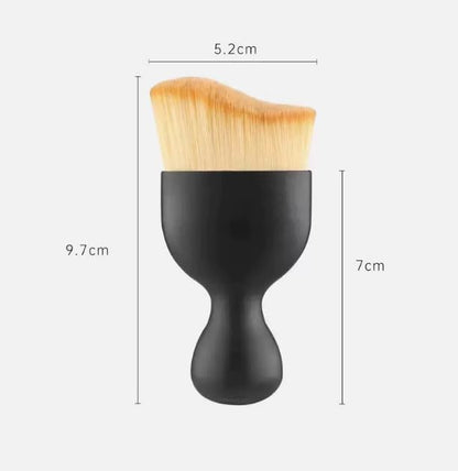 2-Piece Car Soft-Bristle Detail Brush Set Curved Design Vent & Dashboard Crevice Brush Interior Cleaning Tools