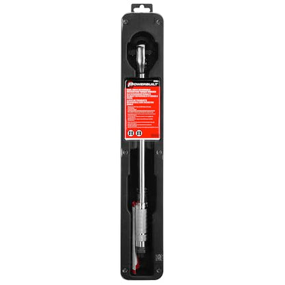 Powerbuilt Dual Drive Torque Wrench, 3/8 and 1/2 Inch Drives, 10ft Lbs, 19-inches Long, 10-150 Feet Range, Micrometer Style Torque Ranges 944001 - size: 1/2 in. and 3/8 in.