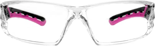 Ironwear 3085 Safety Glasses Anti-Fog ANSI Z87 Compliant with UVA and UVB Protection - color: Pink