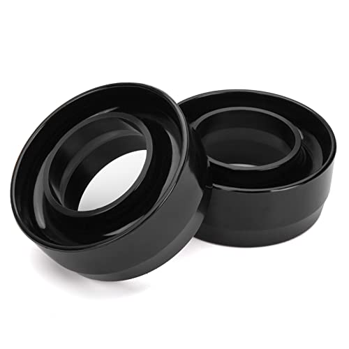 Dynofit 3" Leveling Kit for 2WD Ram 2500/3500 (1994-2011) & Ram 1500 (1994-2018), Raise Dodge Truck 3 Inch Front Suspension for Load Leveling, Set of 2 Black Polyurethane (PU) Coil Spring Lift Spacers - size: 3 Inch (For 2WD)