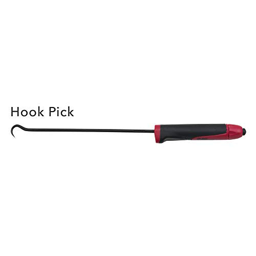 Ullman CHP4-LT 4-Piece Carbon Polished Steel LED Lighted Individual Hook and Pick Set, 9-3/4" Length