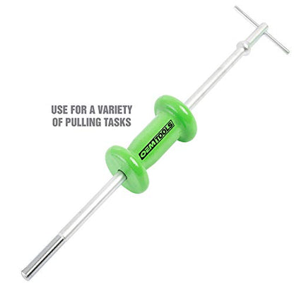 OEMTOOLS 37033 5 Pound Slide Hammer Puller, Heavy Duty Automotive Versatile Use Bearing Hammer, Pull Dents, Remove Bearings and More, Chrome Plated with Carrying Case - style: 5 pound slide hammer