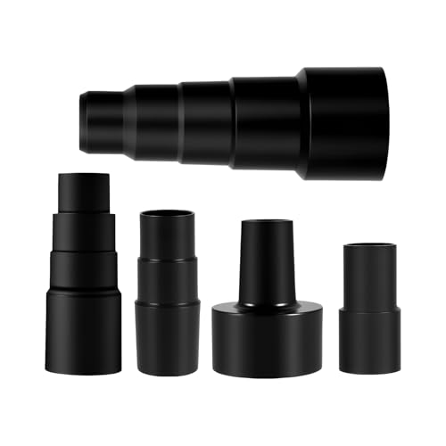 5 Pcs Vacuum Hose Adapter Universal Vacuum Adapter Kit for Dry Wet Shop Vacs- 2-1/2 to 1-1/4 Inch; 1-1/4 to 1-3/8 to 1-1/2 Inch; 1-3/8 to 1-1/4 Inch