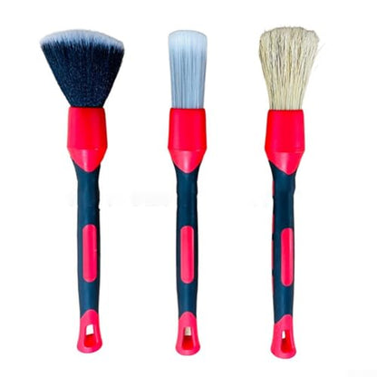 Auto Detail Brush Set for Car Interior Cleaning - Gentle Bristles for Dashboard Vents Buttons - Deep Clean Hard-to-Reach Areas Tool
