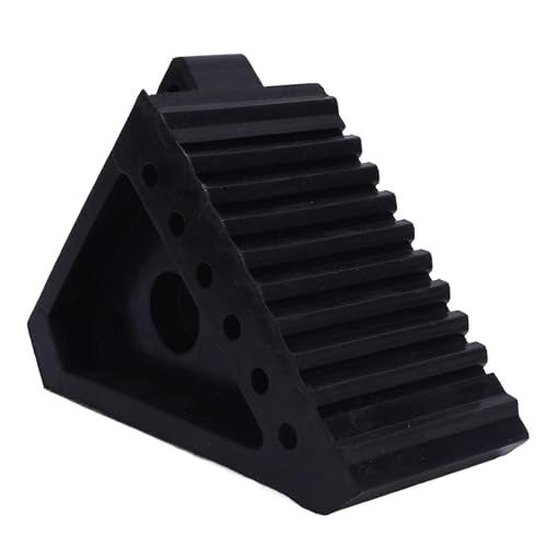 Tbest Heavy Duty Rubber Wheel Chock Weather - Anti Slip TIRE Block for Vehicle Parking