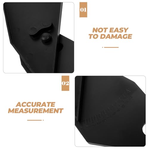 Abaodam Portable Tire Rim Width Measuring Tool Sturdy Plastic Caliper for Wheel and Tire, Resistant to Damage, for Vehicle Repair Equipment and Personal Automotive Use