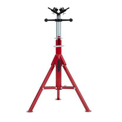 Heavy-Duty Pipe Stand, Adjustable Height 28-52 Inches,Folding Pipe Jack Stand with 2-Ball Transfer V-Head,2500 Lbs Load Capacity,Ideal for Construction Projects,Welding and Automotive. - size: 2-Balls