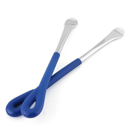Greensen 2Pcs Motorcycle Tire Lever Tool Spoon Set Heavy Duty Carbon Steel for Tire Changing Curved End Long Lever Great for Garage or Travel Use 265mm