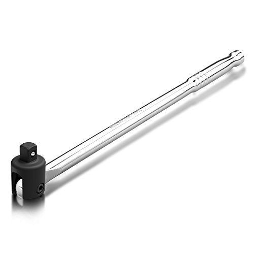 NEIKO 00206A 1/2" Breaker Bar, 1/2-Inch Drive 24-Inch Breaker Bar, Flex Head Chrome-Moly Cr-Mo, Lug Nut Wrench, Tire Bar, Cheater Bar - size: 24" Length, style: 1/2" Drive
