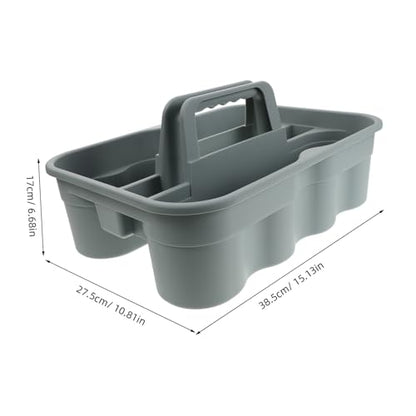 PRETYZOOM Portable Plastic Cleaning Tool Basket with Handle for Car Wash and Bath Use Handheld Storage Organizer for Cleaning Products and Accessories