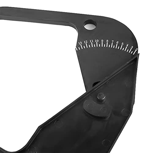 Wheel Balancer Caliper, ABS Rim Width Gauge Tire Measuring Tool, Clear Scale Reading Portable Manual Measurement for Wheel Balancing Mechanics and Auto Shops