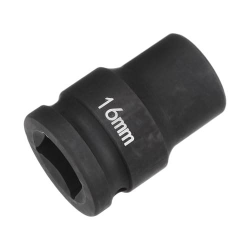 HARFINGTON 6-Point Impact Socket 3/4" Drive 16mm Metric 40Cr Alloy Steel Spindle Axle Nut Impact Socket - size: 16mm