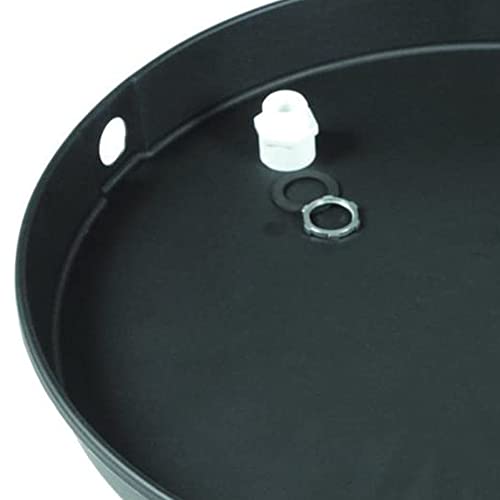 Camco 11427 32" ID x 2" Plastic Drain Pan with PVC Fitting - size: 32" ID, style: PVC Fitting