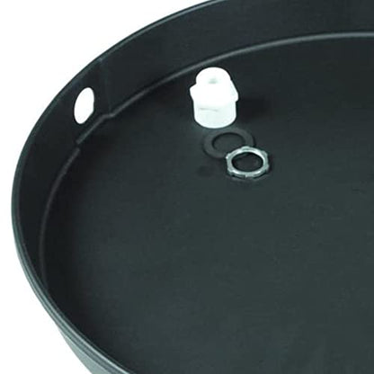Camco 11427 32" ID x 2" Plastic Drain Pan with PVC Fitting - size: 32" ID, style: PVC Fitting