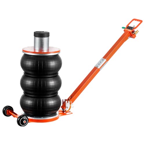 VEVOR Air Jack, 5 Ton/11000 lbs, 4-10 S Pneumatic Lifting Jack with Heightened Column & Adjustable Handle, Easy-to-Lift & Space-Saving Jack with Thick Rubber Pad, Fits for Sedan, SUV, Pickup Truck