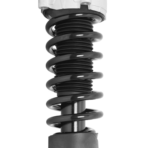 Detroit Axle - Front Struts for Porsche Cayenne Audi Q7 Volkswagen Touareg, Complete Struts with Coil Spring Assembly Ready Strut Shock Replacement [Excludes Air and Electronic Suspension] - size: 11104_11105/Pair