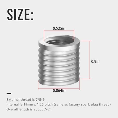 For Ford Cylinder Head 4.6L 5.4L Fix Thread Failed Repair Insert Triton-Extra-Large，The bushing is for a 2-valve engine