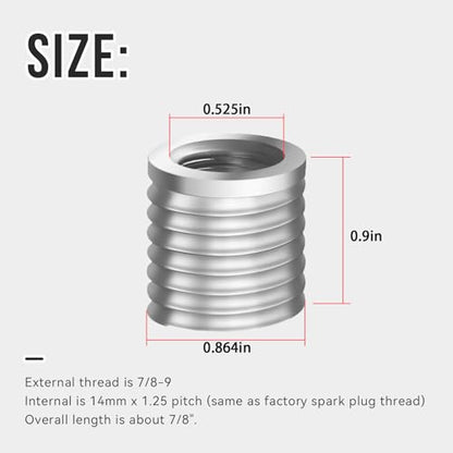 For Ford Cylinder Head 4.6L 5.4L Fix Thread Failed Repair Insert Triton-Extra-Large，The bushing is for a 2-valve engine