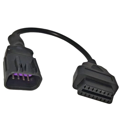 OBDII Motorcycle Adapter Cable - 16 Pin to 8 Pin Polaris Connector for Diagnostic Code Reader Scanner, Fits RZR, Ranger, Slingshot, Sportsman ATV